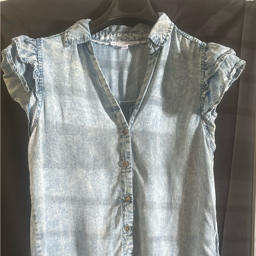 Jane and Delancey Light Blue Button Down Shirt